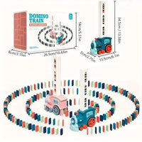 Automatic Domino Train Set – Educational DIY Toy for Kids