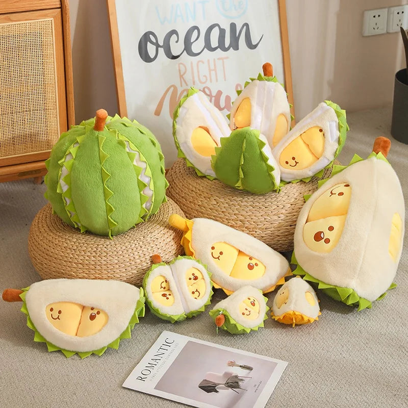 Cute Detachable Durian Plush Stress Pillow - Toki Toy Box