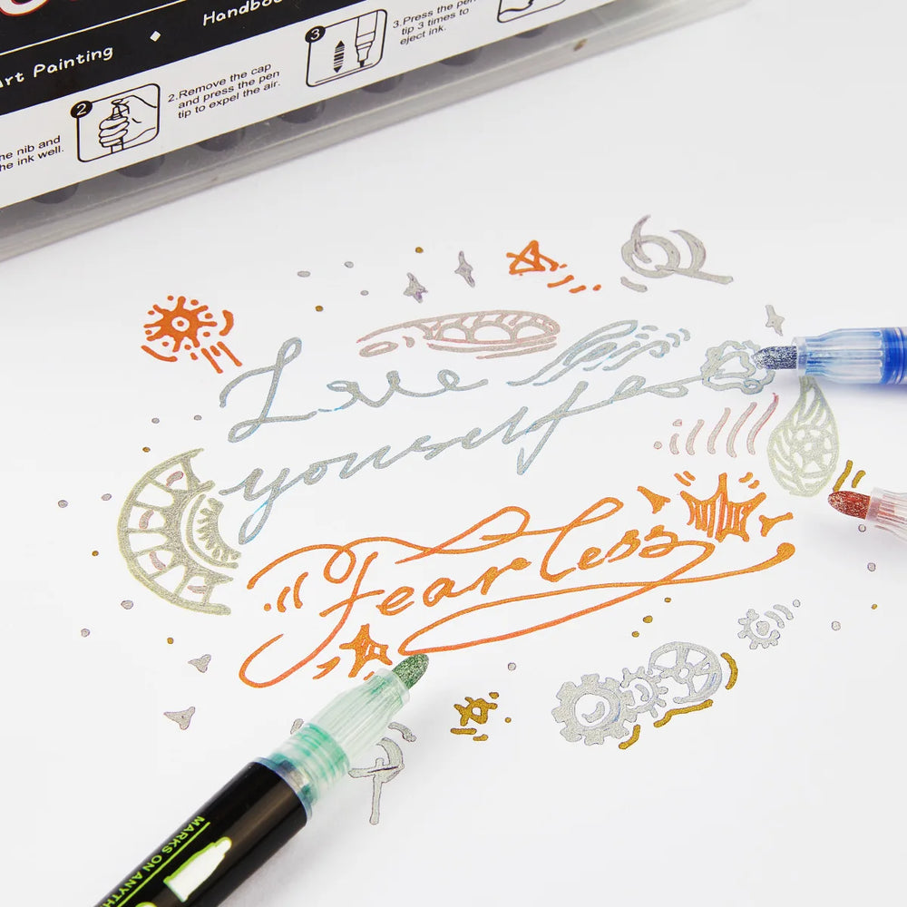 Shimmer Markers – Greeting Card Writing | Toki Toy Box