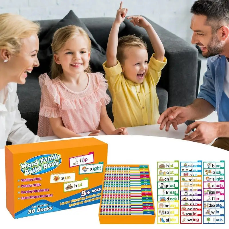 Phonics Flash Cards & Rhyming Flip Book for Kids