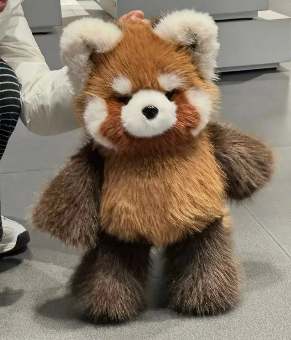 Fluffy Raccoon & Panda Pillow Plush – Huggable Soft