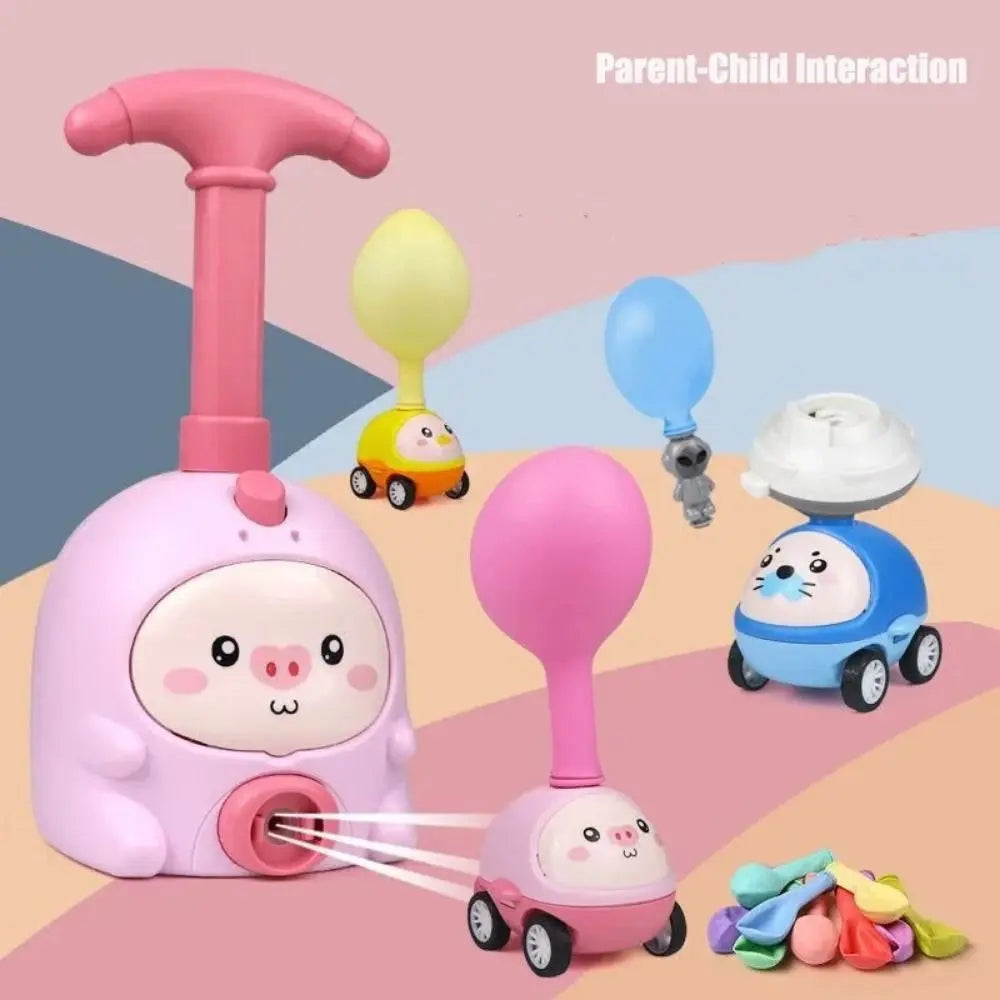 Balloon Powered Car Launcher – Air Rocket STEM Toy