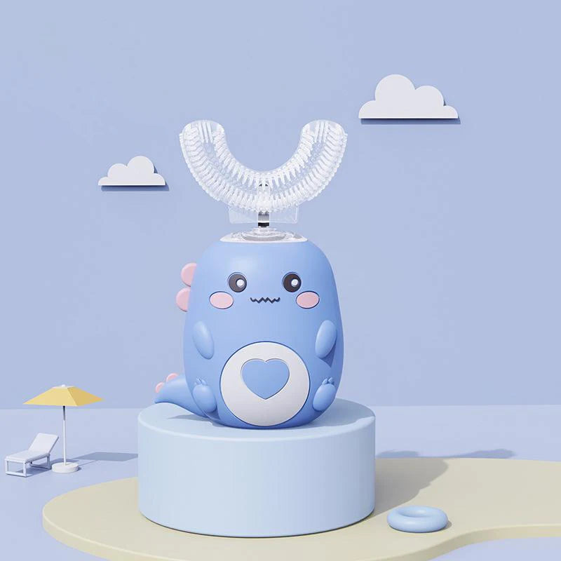 Kids U-Shaped Electric Toothbrush – Easy 360° Clean – In Use | Toki Toy Box