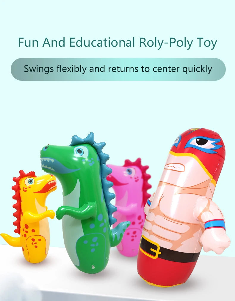Inflatable Dinosaur Punching Bag – 90cm Bounce-Back