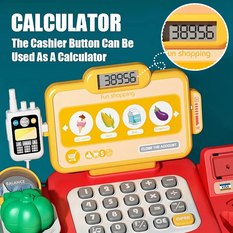 Kids Smart Cash Register Playset – Pretend Store Fun – Whats Included | Toki Toy Box