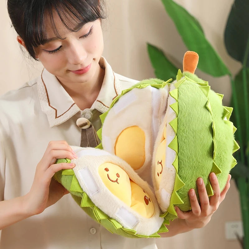 Cute Detachable Durian Plush Stress Pillow - Toki Toy Box