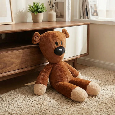 Funny Teddy Plush – Silly Classic Bear Pillow - Toki Toy Box