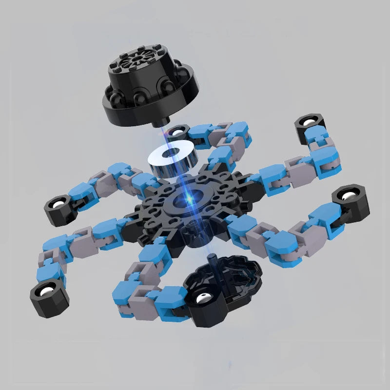 Transforming Fidget Spinner Chain – Stress Relief Toy for All Ages