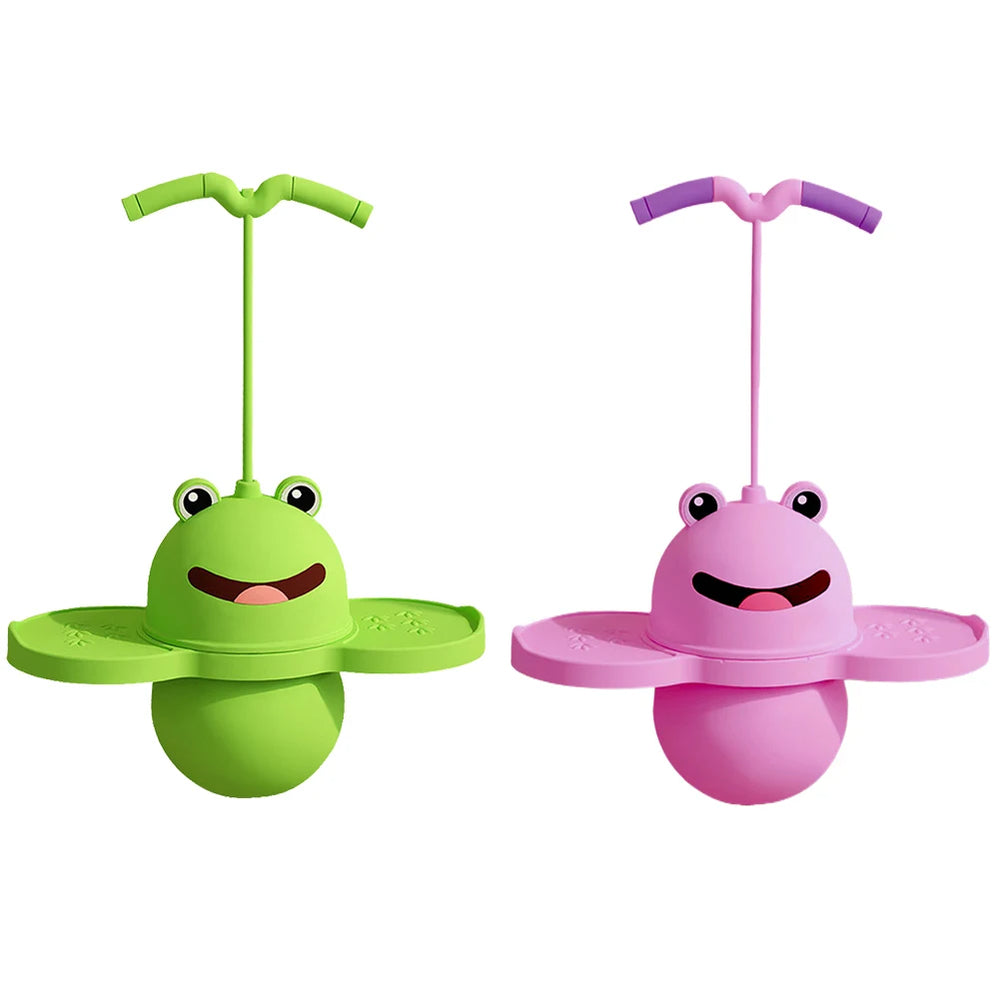 Frog Hopper Ball – Balance & Fun Jump Toy for Kids – Side View | Toki Toy Box