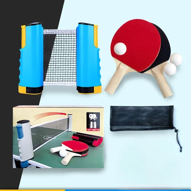 Portable Stretchable Table Tennis Net Set for Family Play