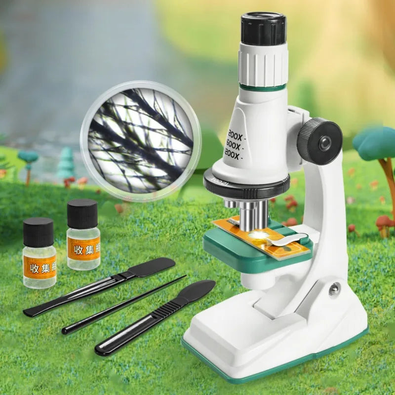 Kids Microscope Kit – 200x-1200x STEM Science Set