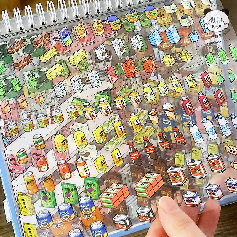 3D Mini Scene Sticker Book – DIY Creative Set