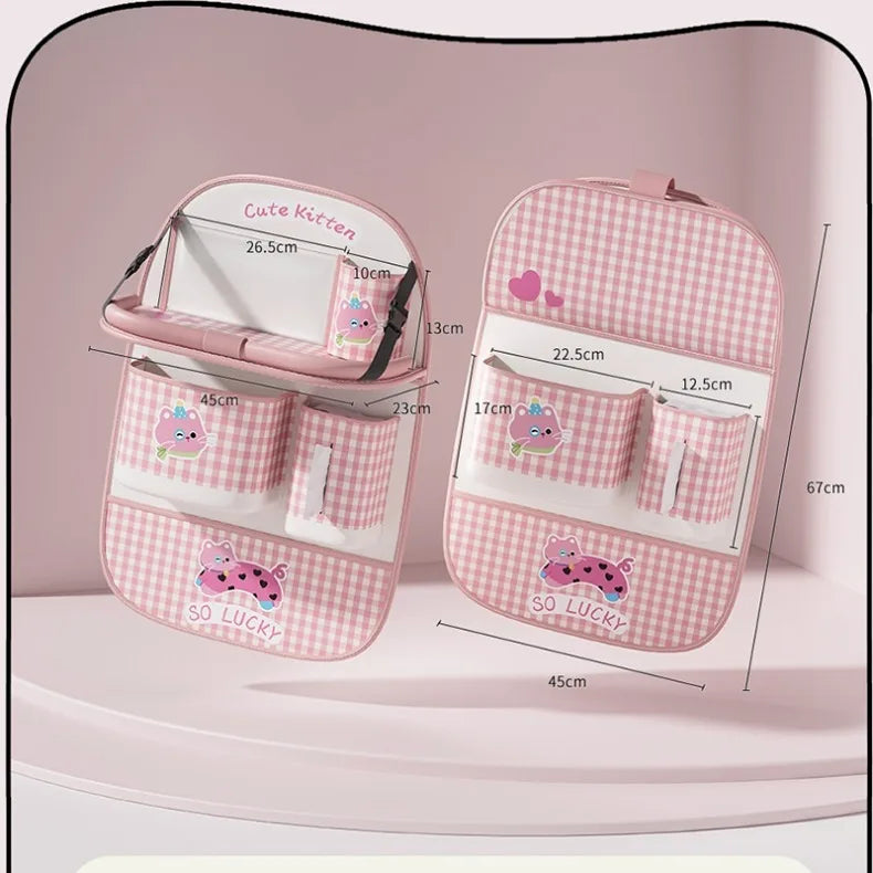 Kids Car Seat Organizer – Cartoon Kick Mat – Features | Toki Toy Box