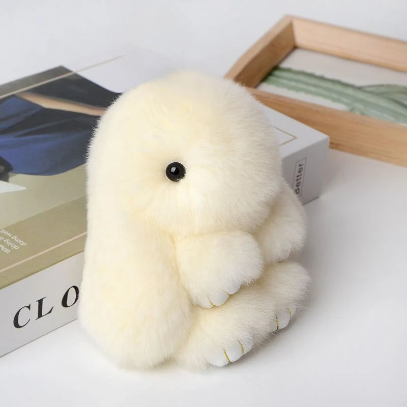 Fluffy Bunny Keychain – Soft Cute Charm for Girls – View 14 | Toki Toy Box