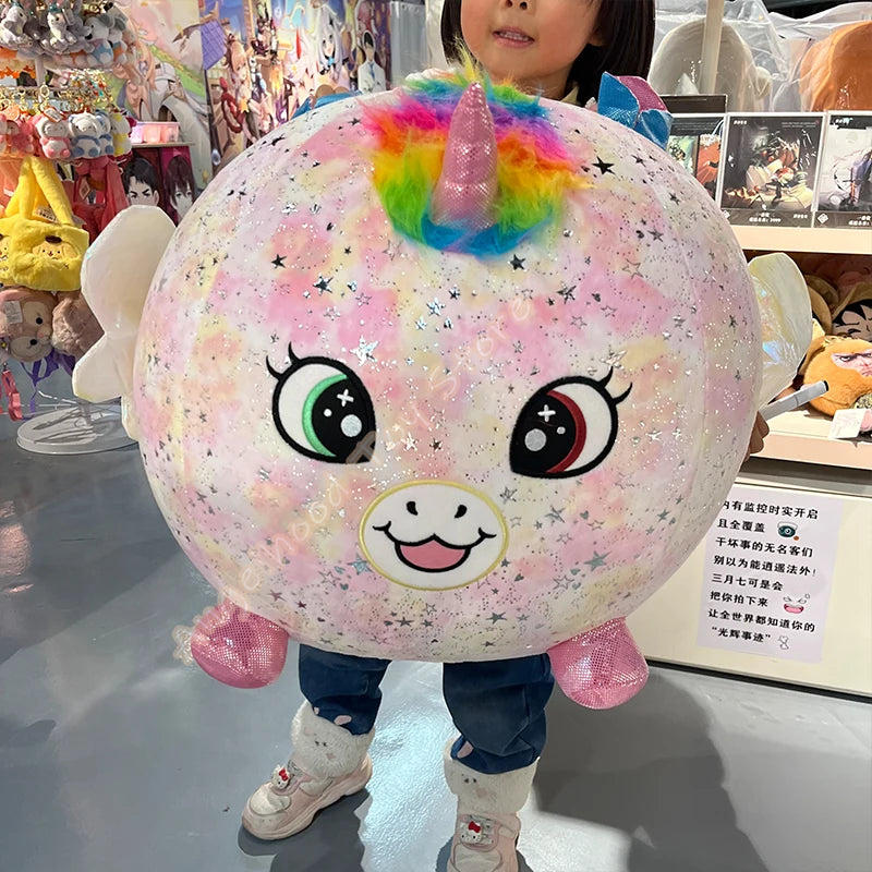 Mega Surprise Plush Ball – Shiny Purple Pup for Kids – Side View | Toki Toy Box