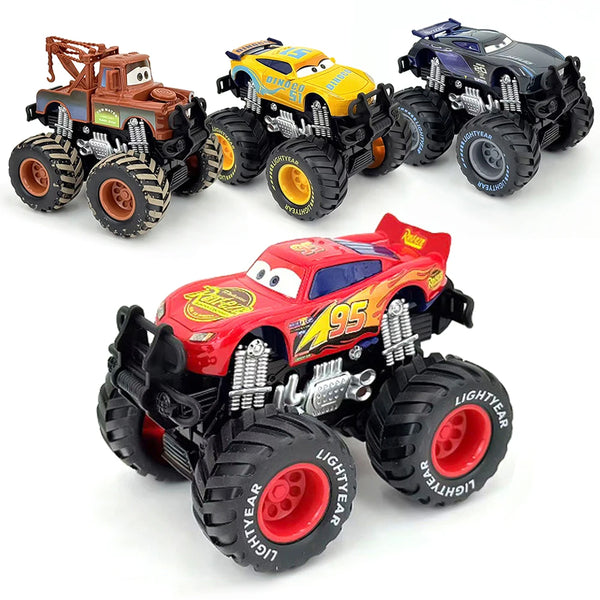 Cartoon Race Car Die-Cast Toy – Pull Back Fun