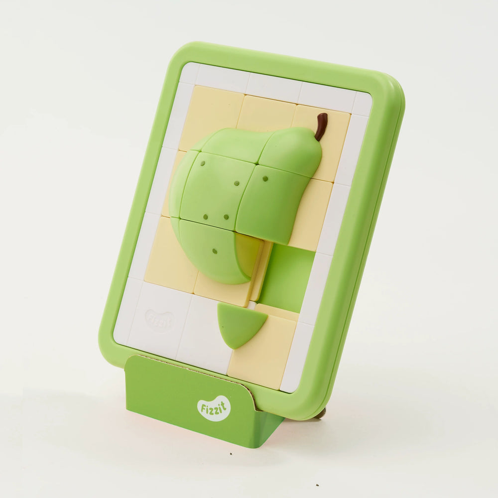 3D Apple Sliding Puzzle – Brain Game for Kids