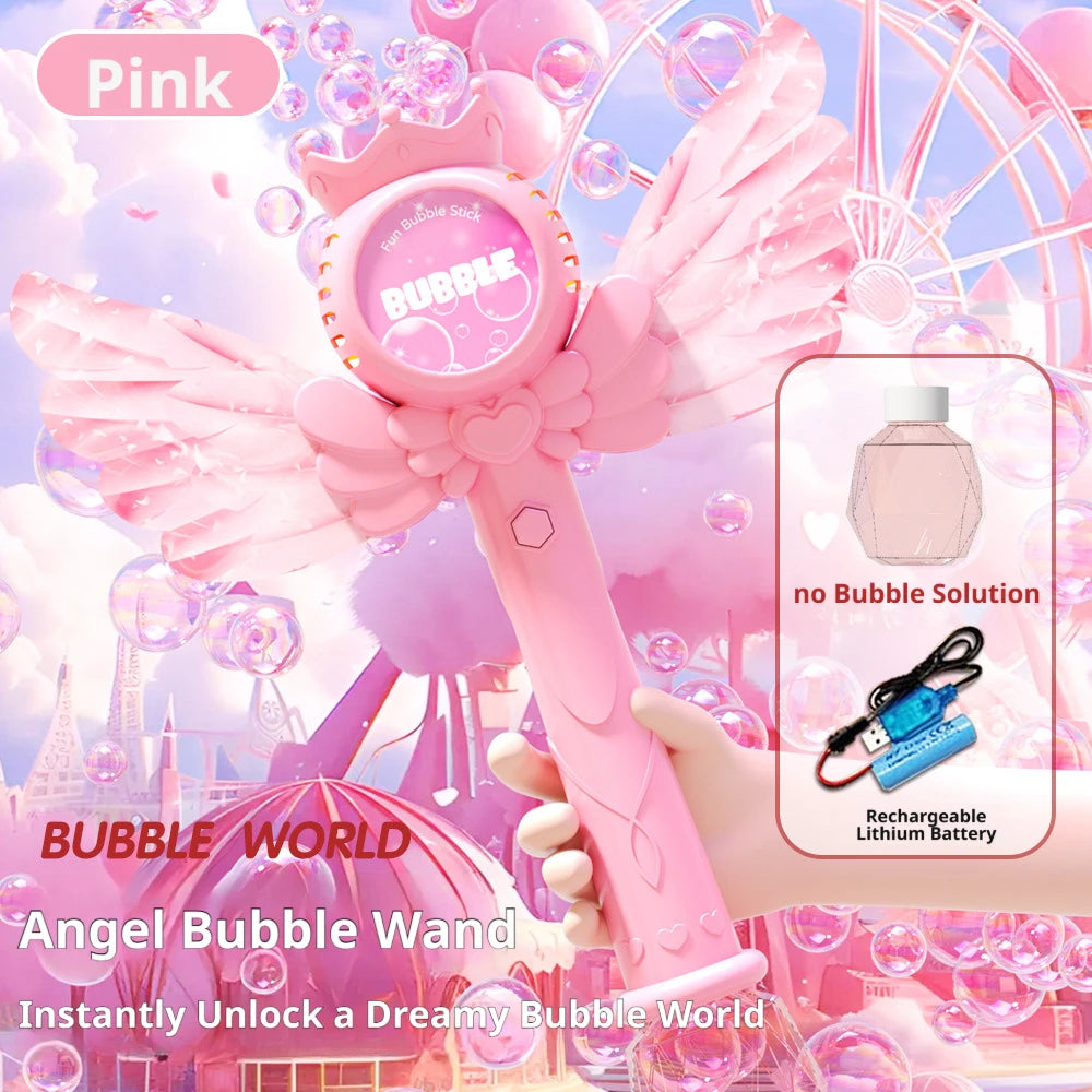 Light-Up Bubble Blaster Wand for Outdoor Fun - Toki Toy Box