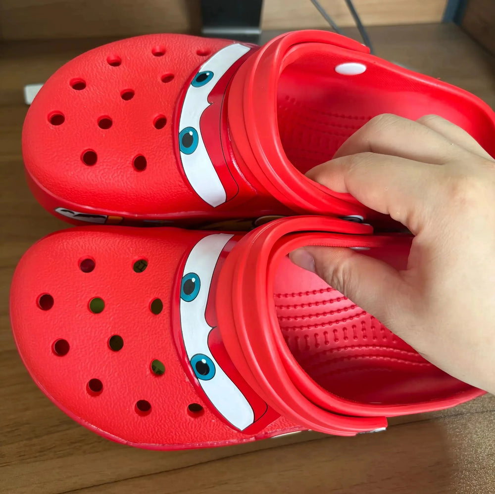 Light-Up Racing Car Clogs – Comfortable Kids Sandals - Toki Toy Box