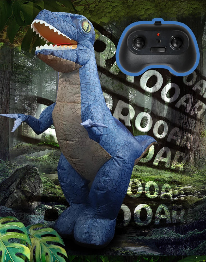 Extra Large Remote Control Tyrannosaurus Rex - Walking, Screaming, Inflatable Dinosaur Toy – Color Options | Toki Toy Box
