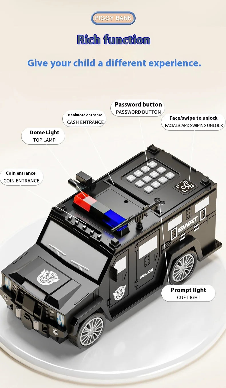 Kids ATM Piggy Bank with Fingerprint & Password Safe