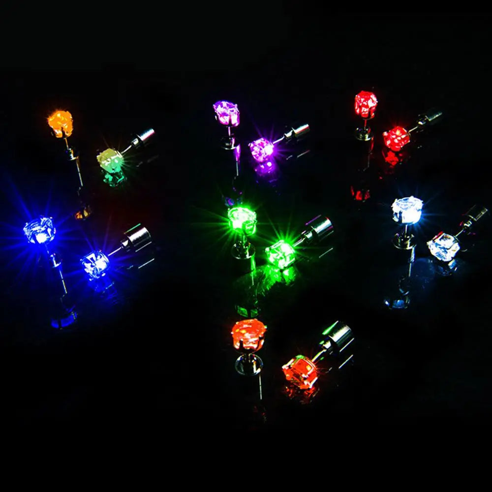 Glow Crown LED Stud Earrings Set – Party Style Pack – Detail | Toki Toy Box
