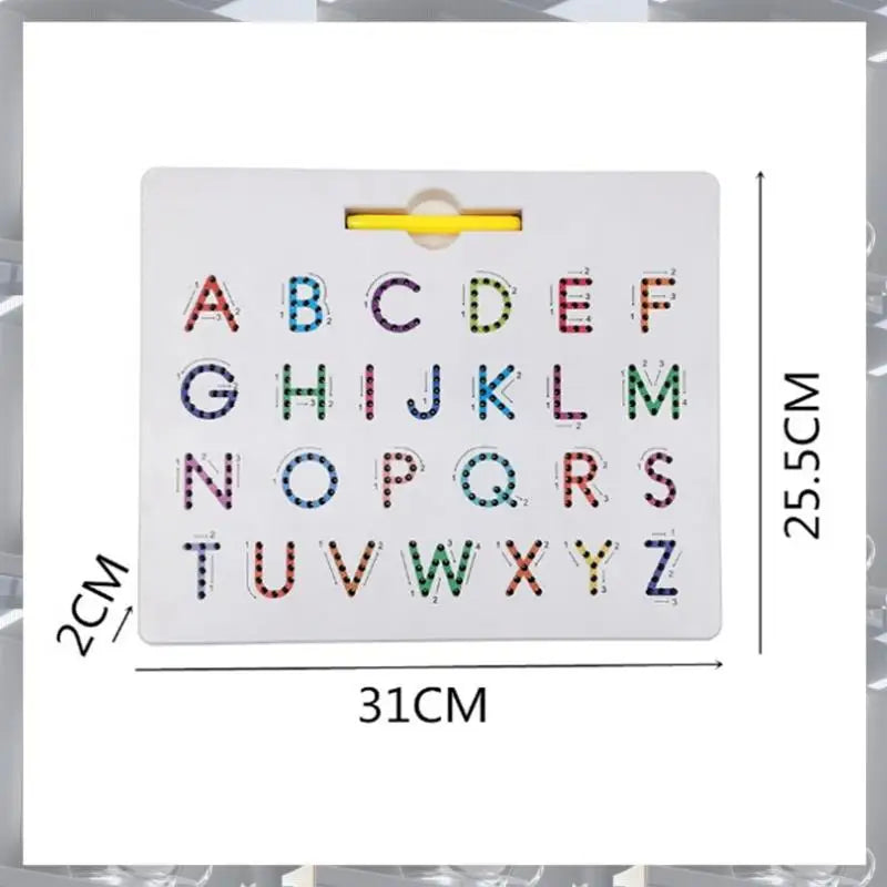 Magnetic Alphabet Trace Board (2 Pcs) – Double-Sided Upper & Lower Case Writing