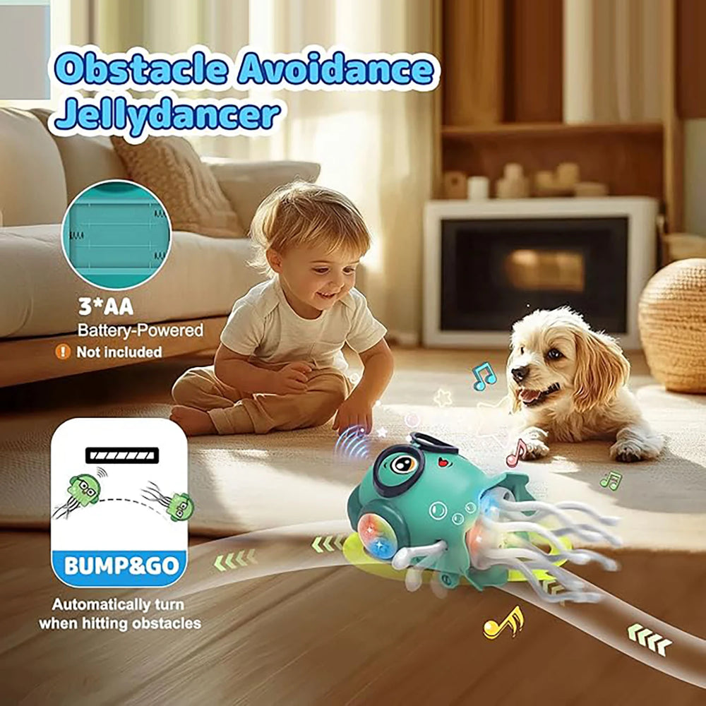 Dancing Octopus LED Toy – Music & Obstacle Avoidance