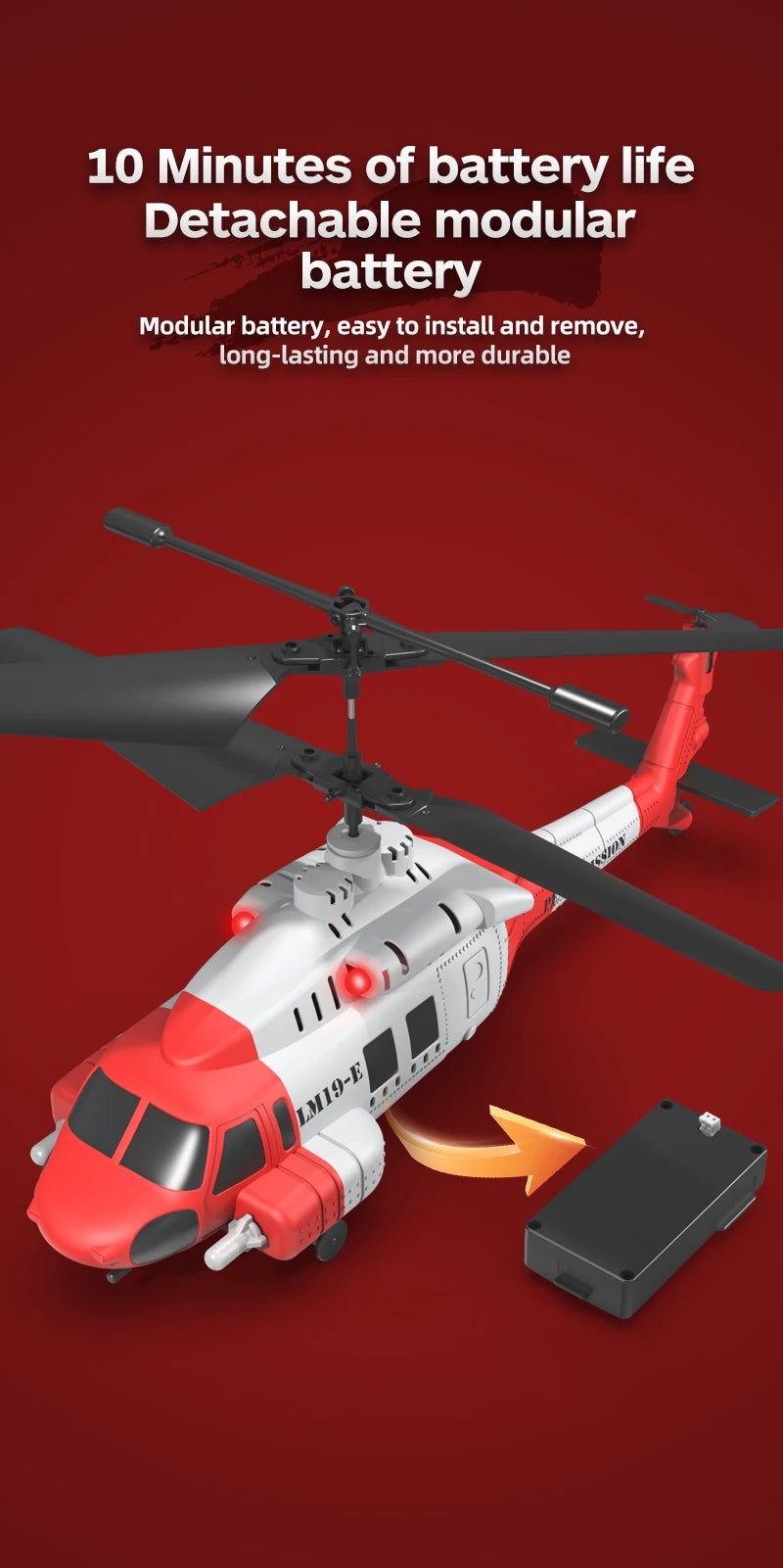 RC Battle Helicopter with Altitude Hold – View 16 | Toki Toy Box