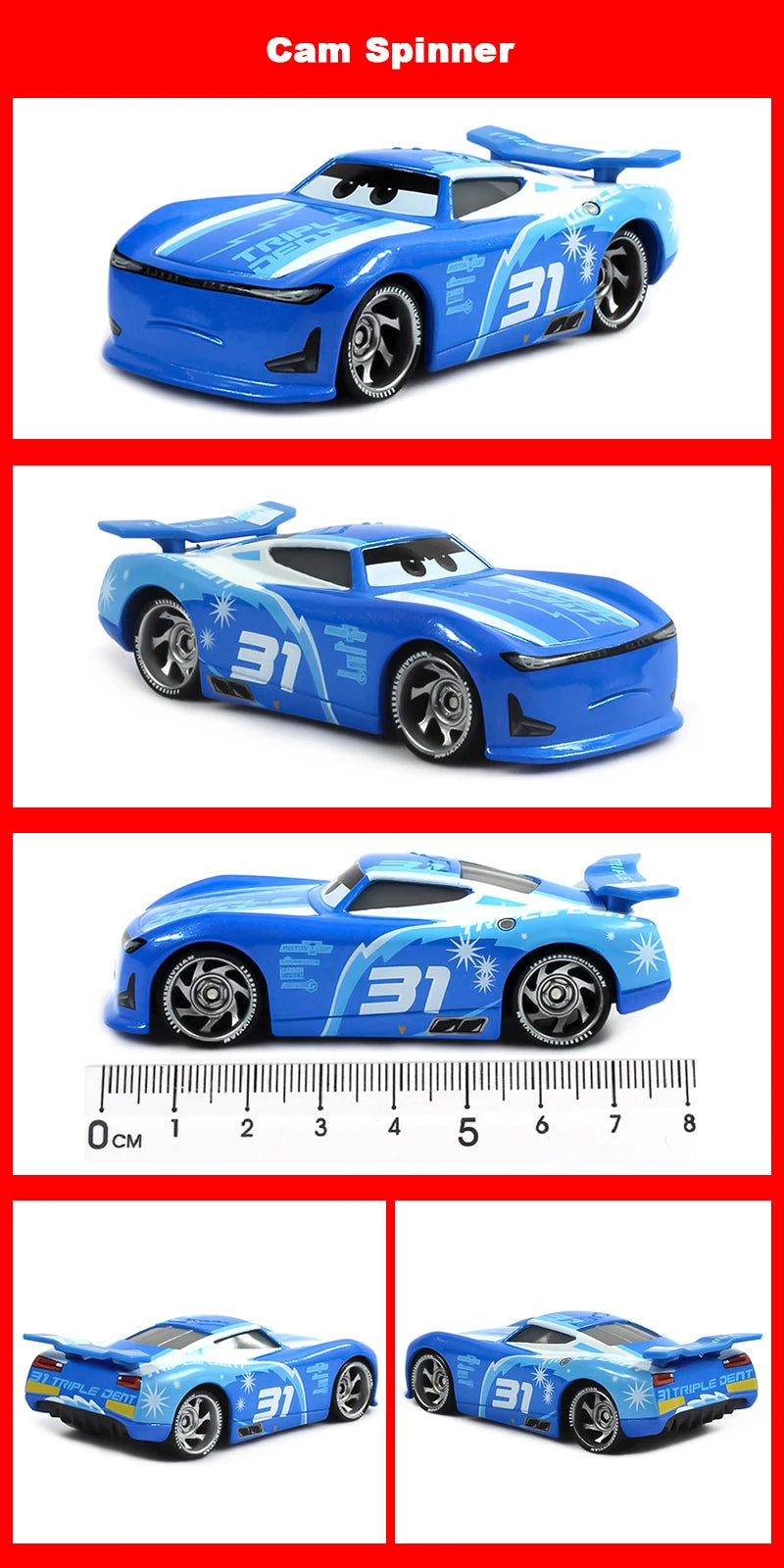 Cartoon Race Car Die-Cast Toy – Pull Back Fun