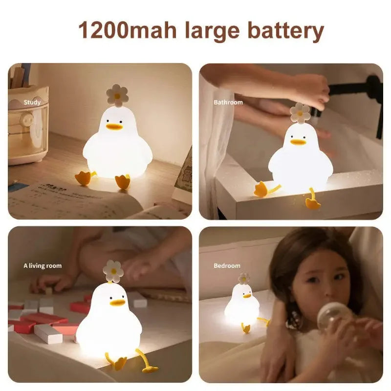 USB rechargeable duck night light