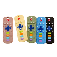 TV Remote Shaped Silicone Teether – Ideal for Soothing Teething Babies