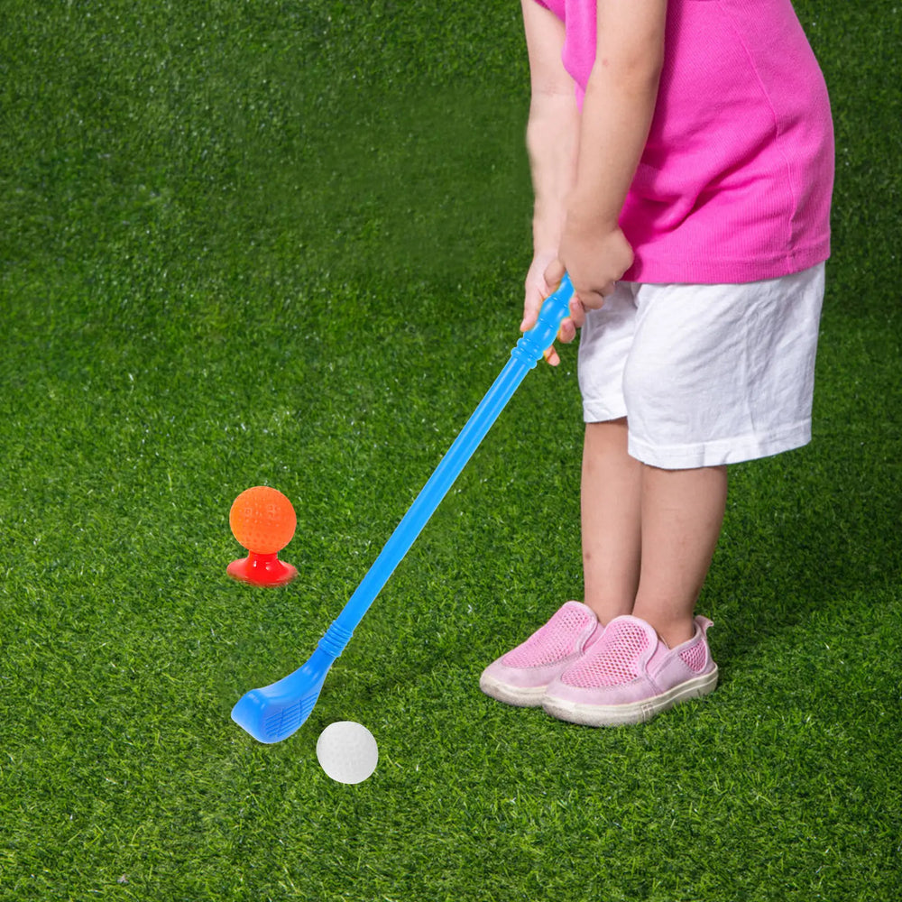 Mini Golf Set – Toddler Playing Outdoors | Toki Toy Box