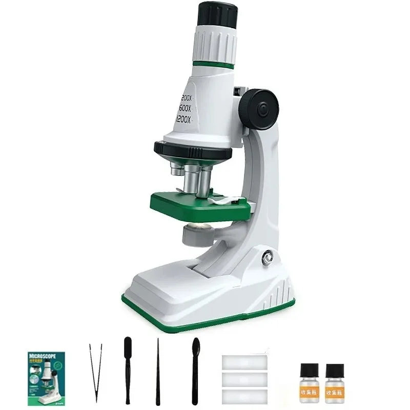 Kids Microscope Kit – 200x-1200x STEM Science Set
