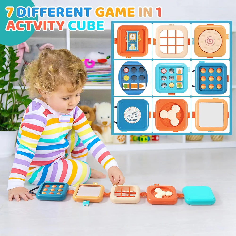 Busy Activity Cube for Toddlers Learning & Play