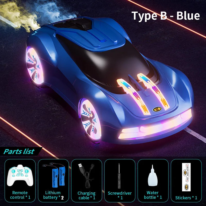 RC Stunt Racing Car with Lights & Mist Effects - Toki Toy Box