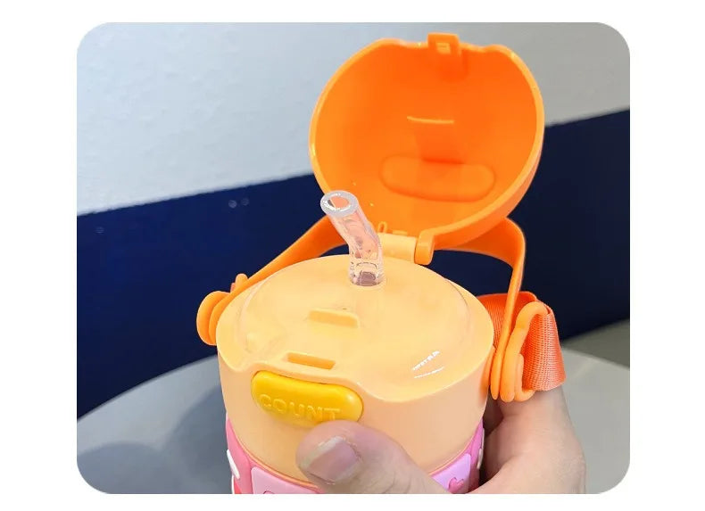 Kids Thermal Water Bottle – Digital Puzzle Straw Cup - Toki Toy Box