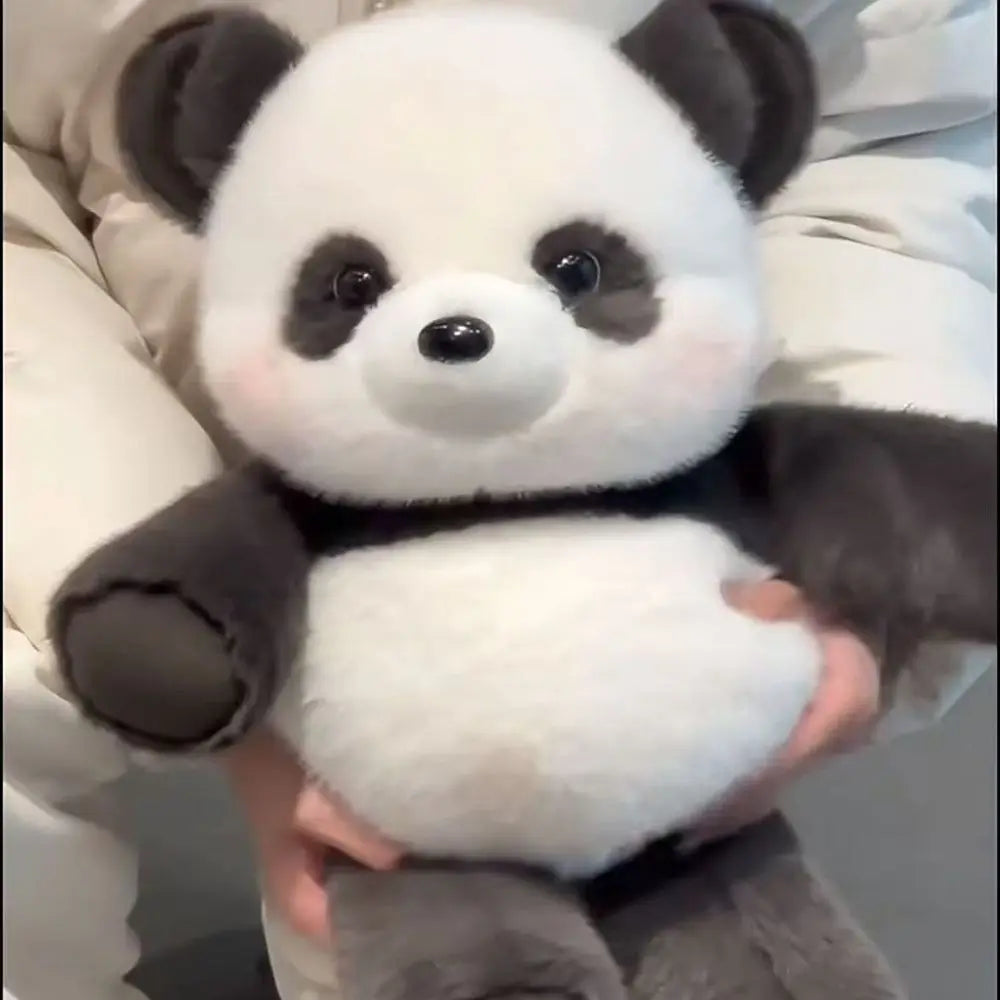 Fluffy Raccoon & Panda Pillow Plush – Huggable Soft