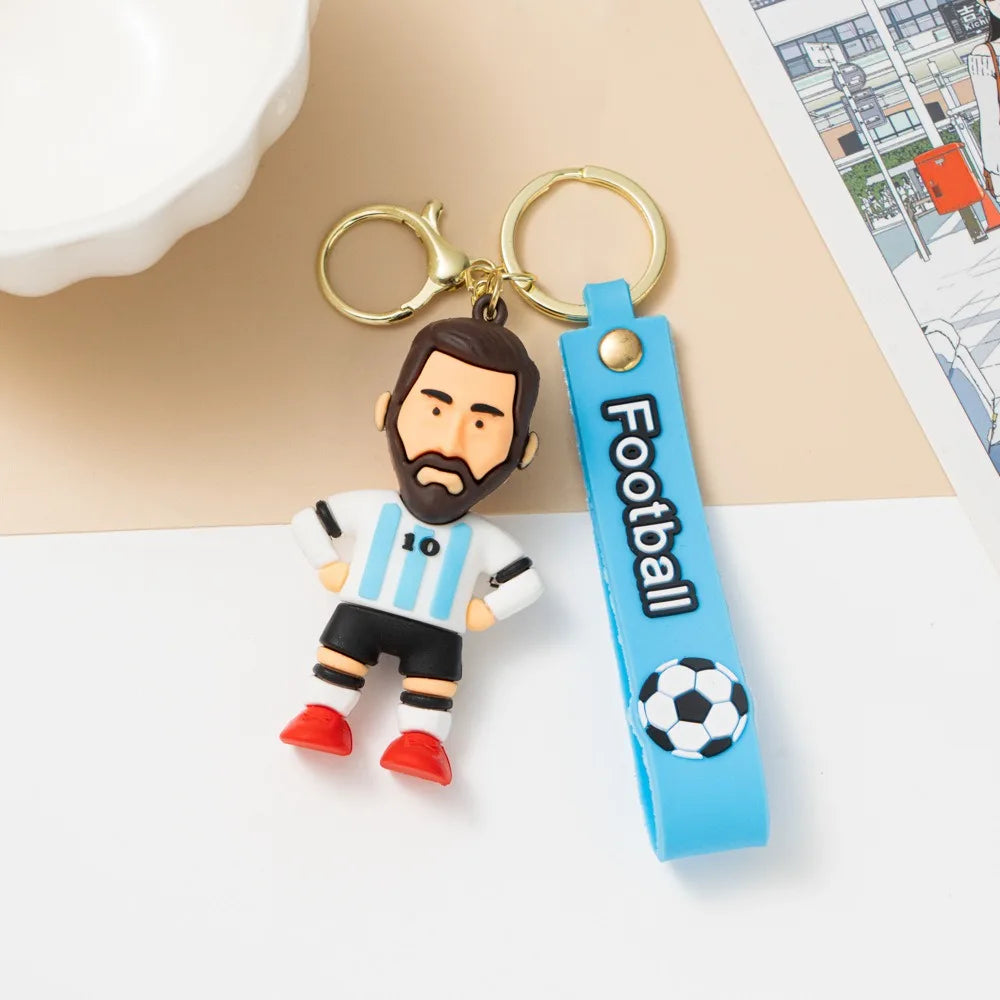 Football Player Keychain Set – 6 Collectible Figures
