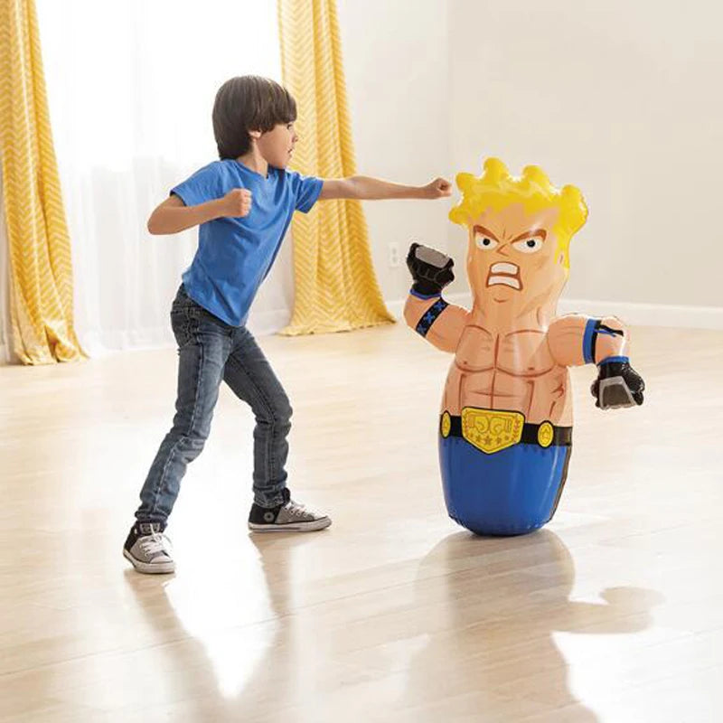 Inflatable Kids Punching Bag – Bounce-Back Boxing Toy | Toki Toy Box – Detail | Toki Toy Box
