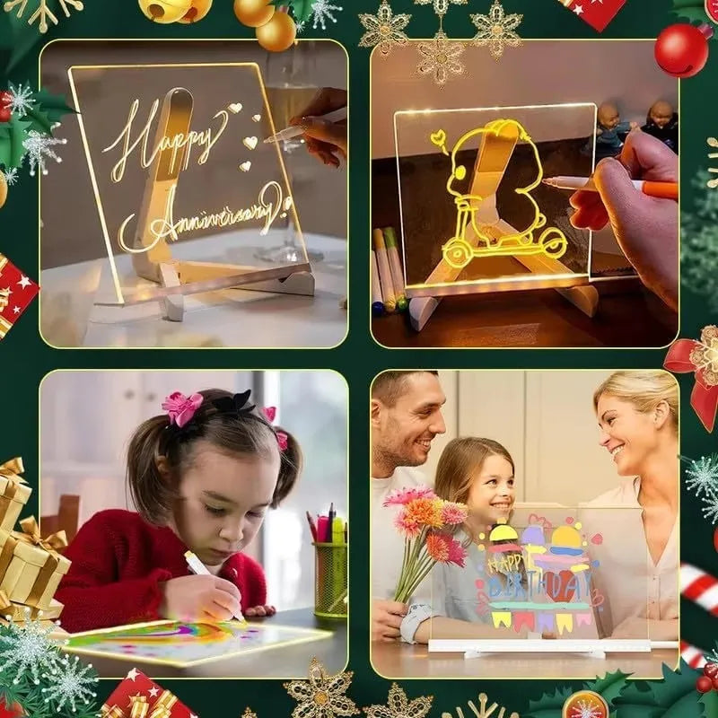 LED Acrylic Message Board | Creative Desk Display