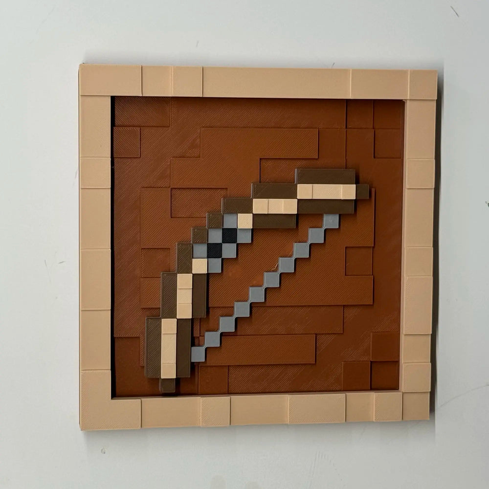 Pixel Game Item Frame – 3D Printed Display