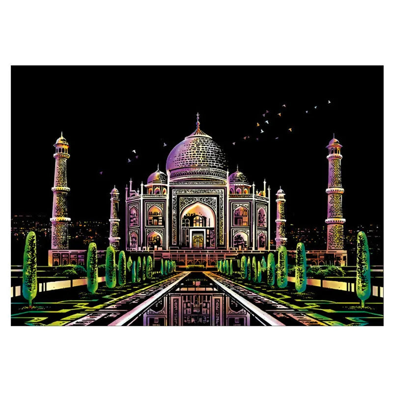 Scratch Art City Landmarks Kit – Creative DIY Decor