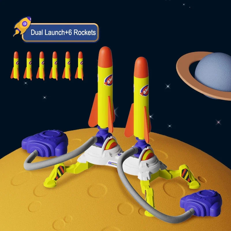 Air Rocket Launcher Stomp Toy for Kids - Toki Toy Box