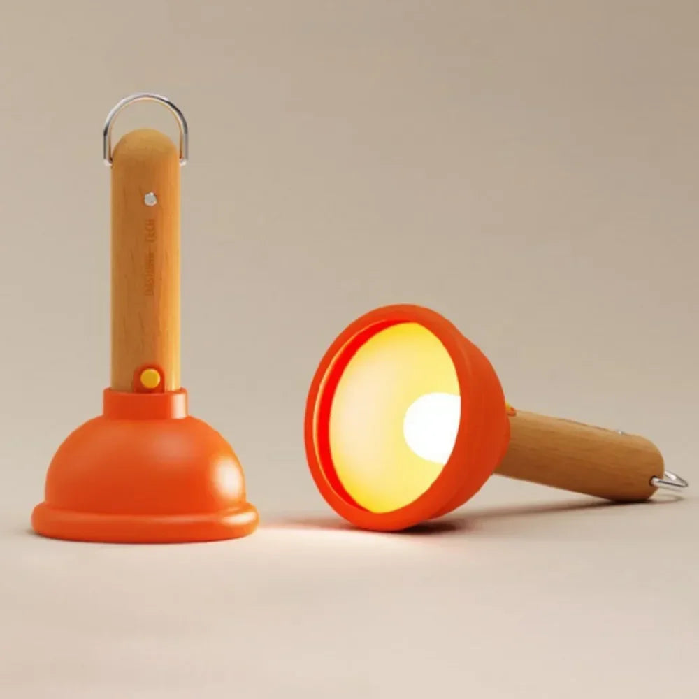 Funny Plunger Night Light – USB Silicone Lamp for Kids & Rooms - Toki Toy Box
