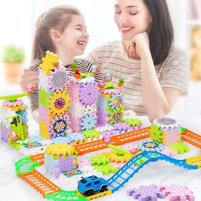 Electric Gear Building Blocks – Motorized STEM Set
