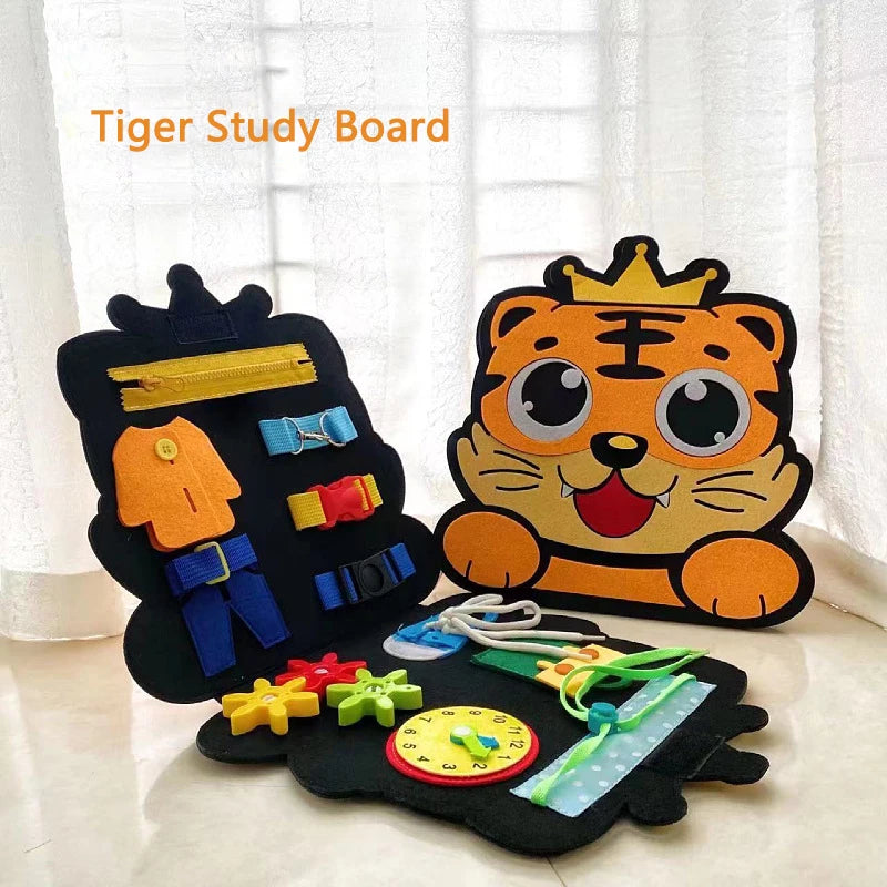 Montessori Busy Board Travel Bag for Curious Kids - Toki Toy Box