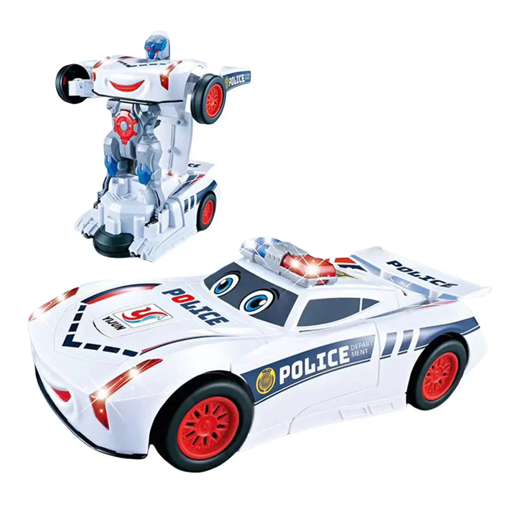 Electric Dancing Deformation Car Toy with Lights & Music – Robot Transforming Car
