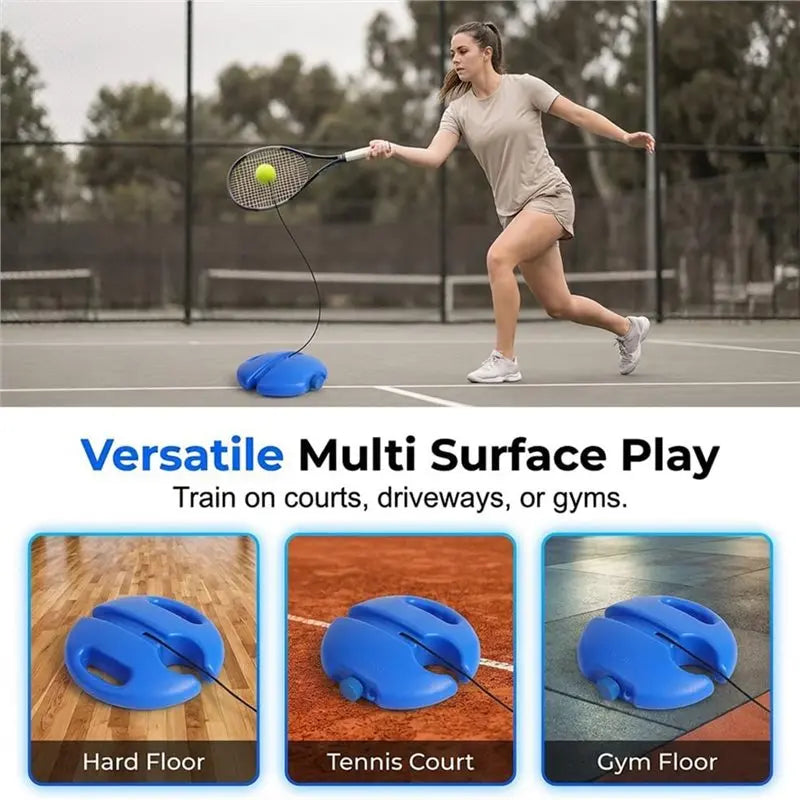 Solo Tennis Trainer Rebound Set for All Skill Levels
