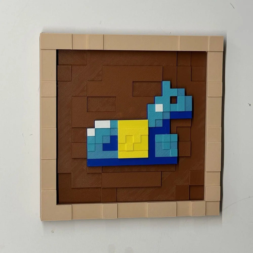 Pixel Game Item Frame – 3D Printed Display